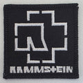 Patch Rammstein Blanc Carré - Metalvest