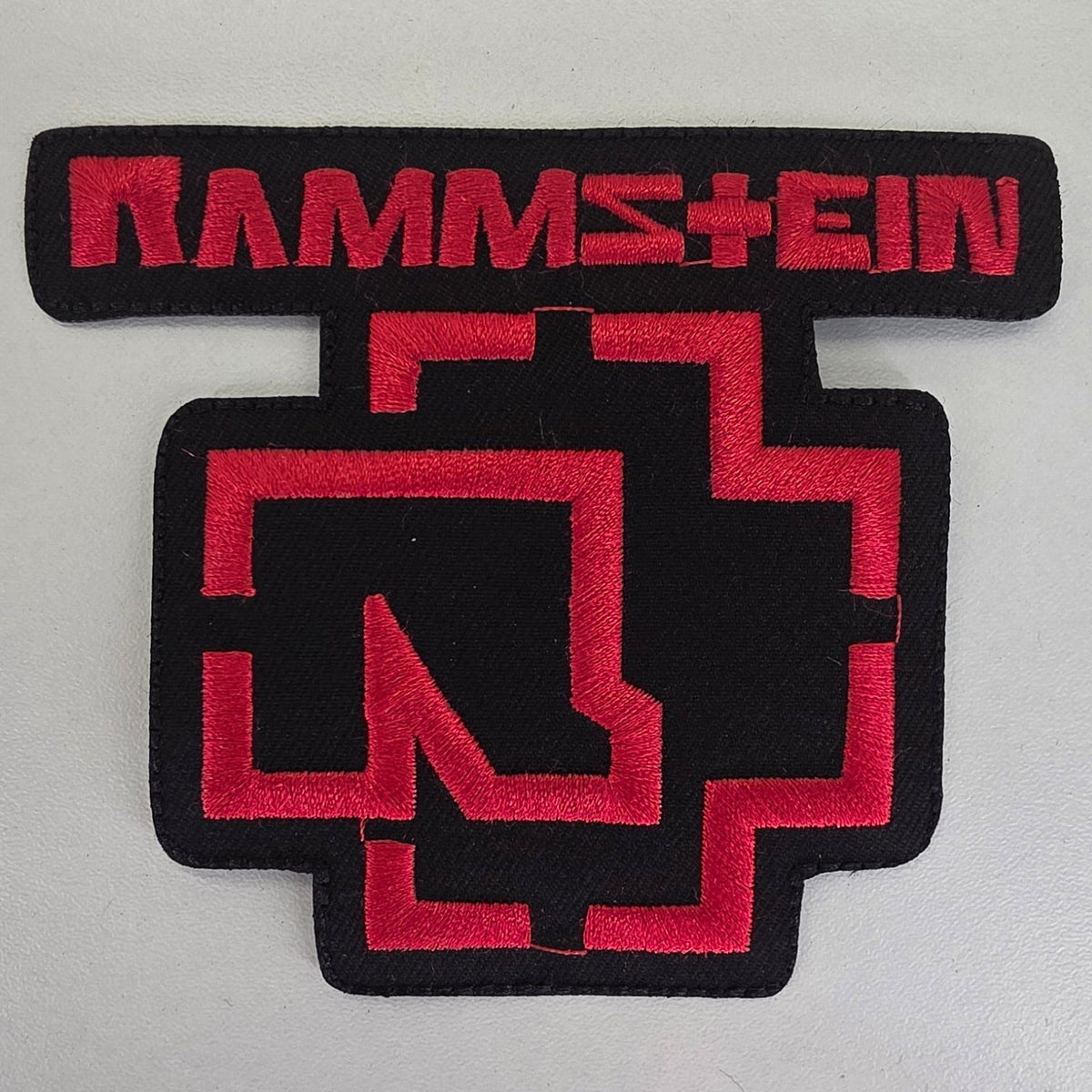 Patch Rammstein - nom et logo rouge - Metalvest