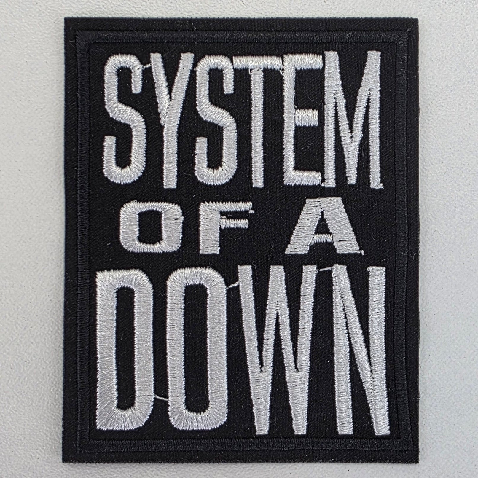 Patch System Of A Down Blanc - Metalvest