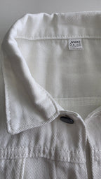 Veste à patchs blanche de marque Jeans - taille L - Metalvest