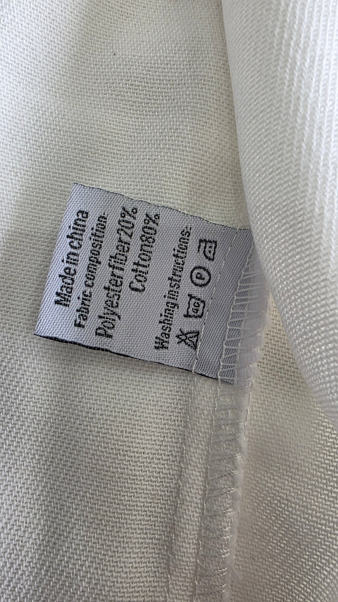 Veste à patchs blanche de marque Jeans - taille L - Metalvest