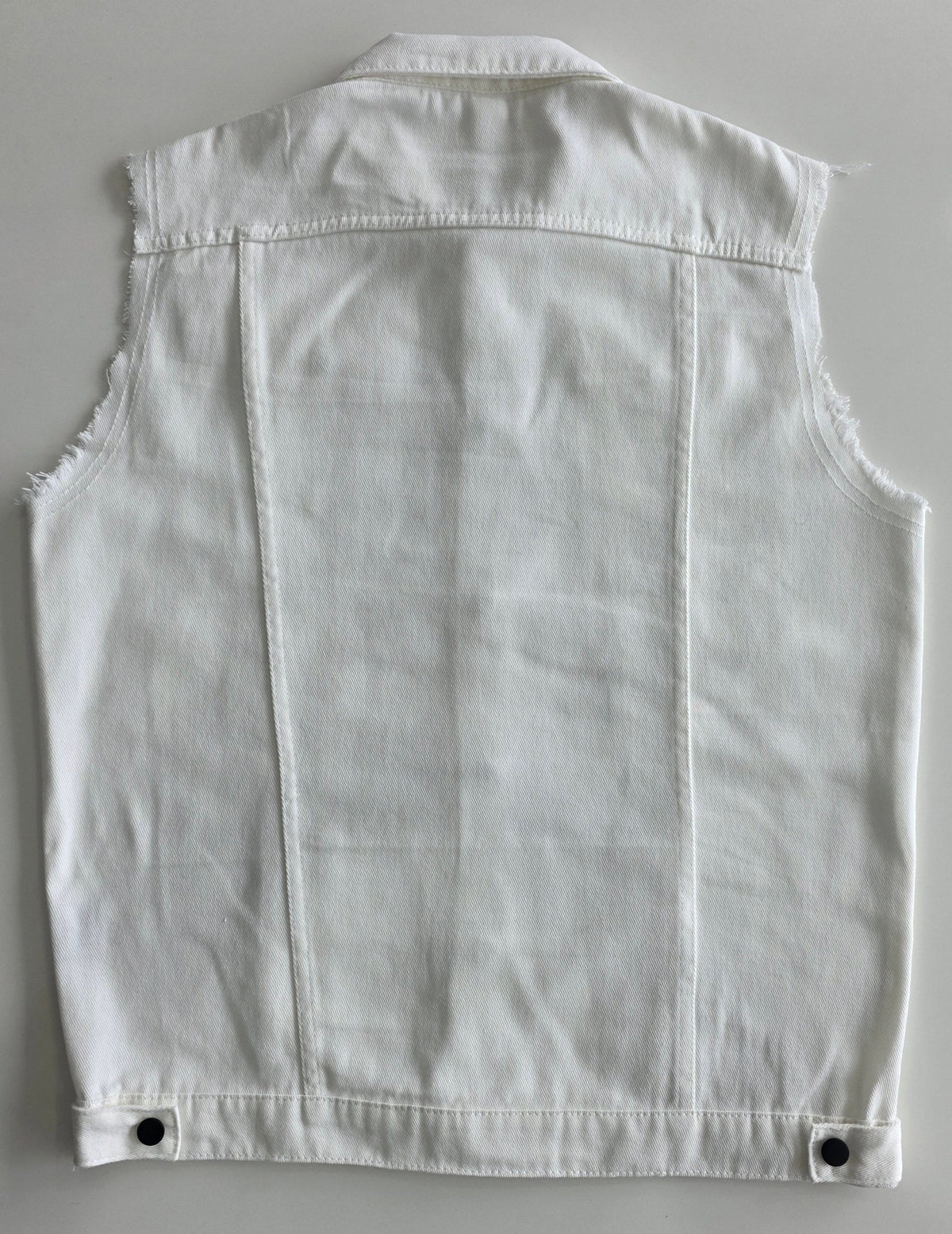 Veste à patchs blanche de marque Jeans - taille L - Metalvest