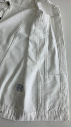 Veste à patchs blanche de marque Jeans - taille L - Metalvest