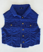 Veste à patchs bleu violet de marque Tezenis - taille L - Metalvest