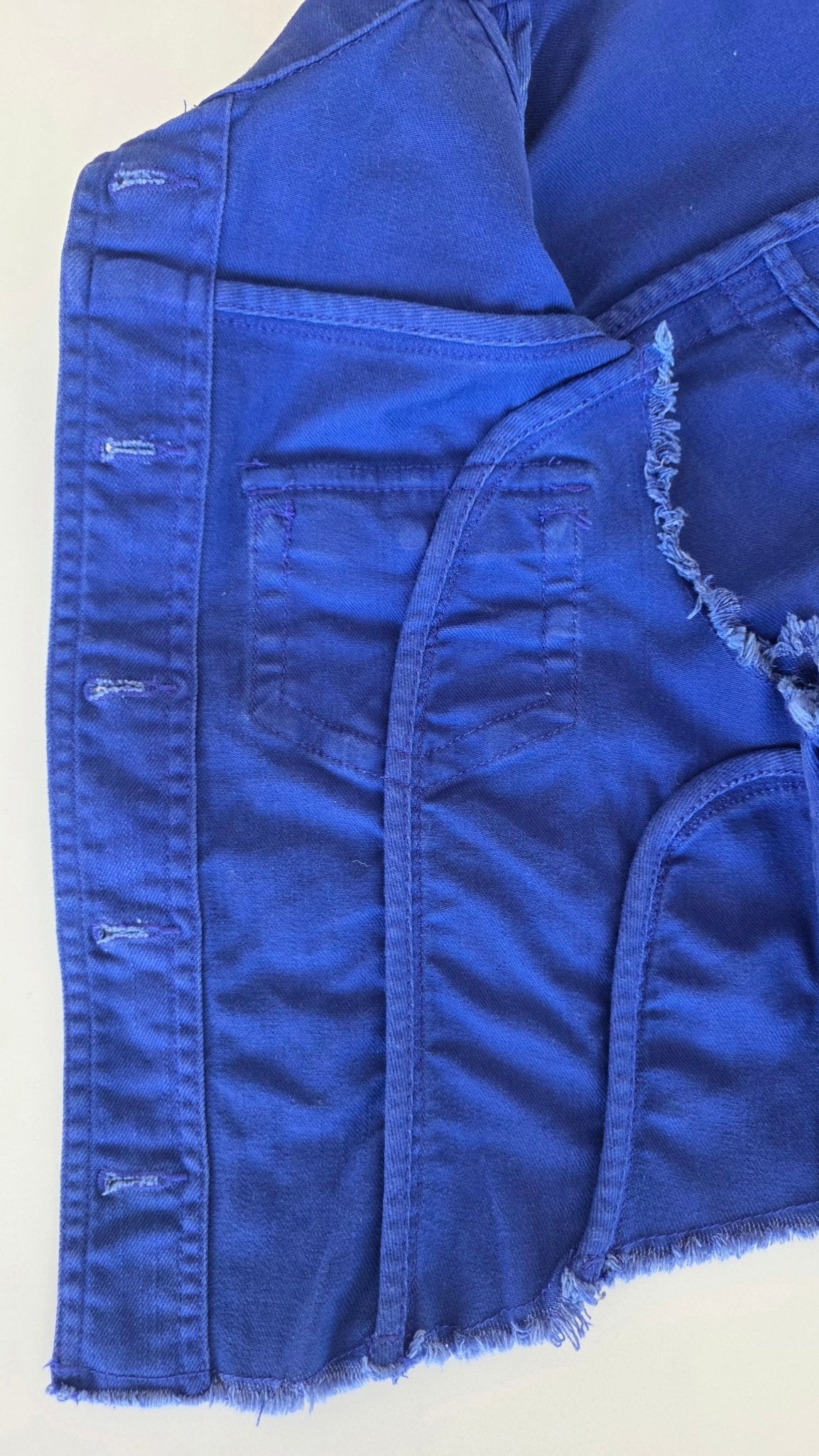 Veste à patchs bleu violet de marque Tezenis - taille L - Metalvest