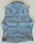 Veste à patchs bleue clair de marque Terranova - taille S - Metalvest