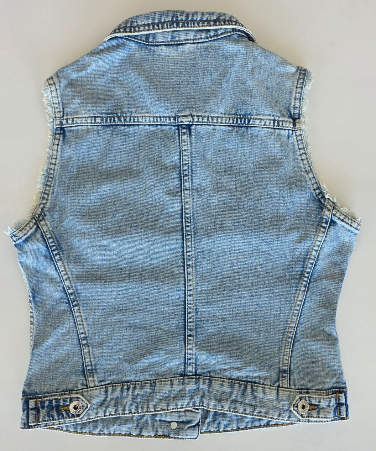 Veste à patchs bleue clair de marque Terranova - taille S - Metalvest