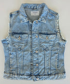 Veste à patchs bleue clair de marque Terranova - taille S - Metalvest
