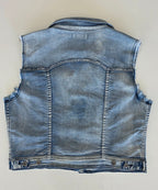 Veste à patchs bleue clair de marque Vila - taille L - Metalvest