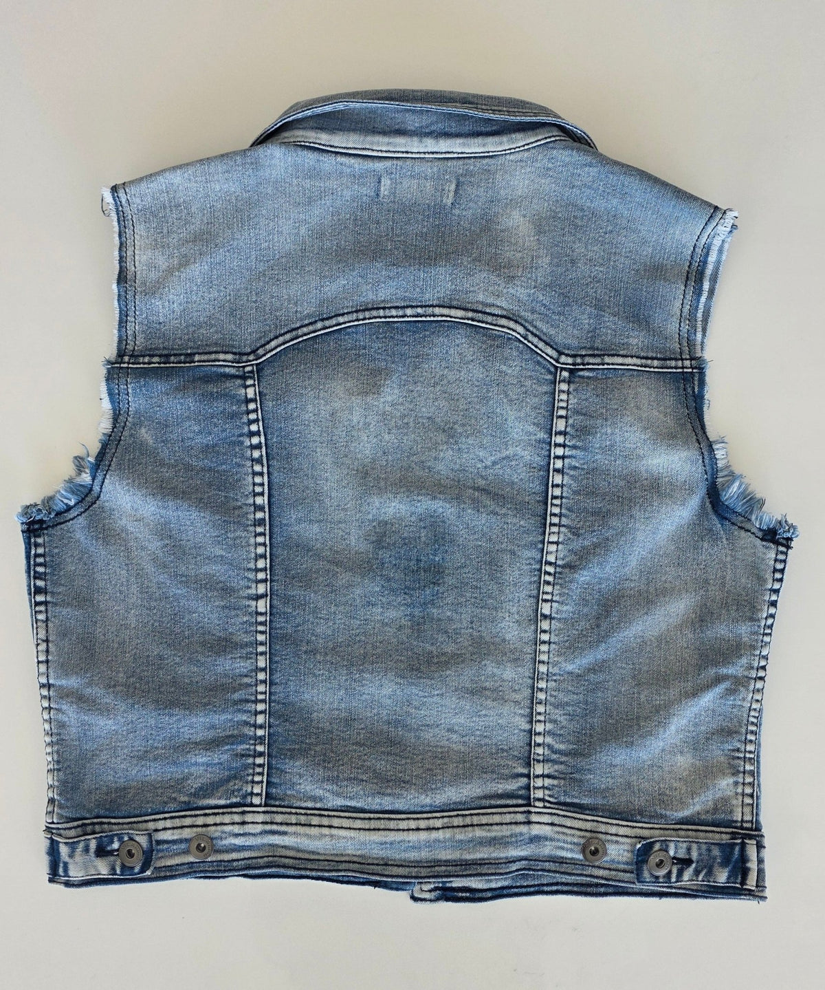 Veste à patchs bleue clair de marque Vila - taille L - Metalvest