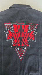 Veste à patchs customisée de marque Hellfest 2024 - tailles S à 2XL - Metalvest