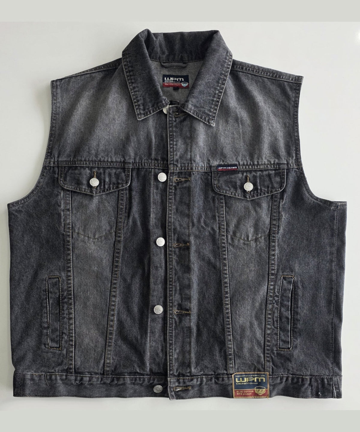 Veste à patchs gris anthracite de marque WPM - taille 2XL - Metalvest