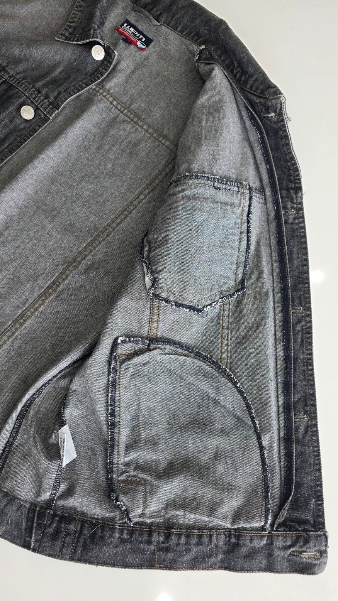 Veste à patchs gris anthracite de marque WPM - taille 2XL - Metalvest