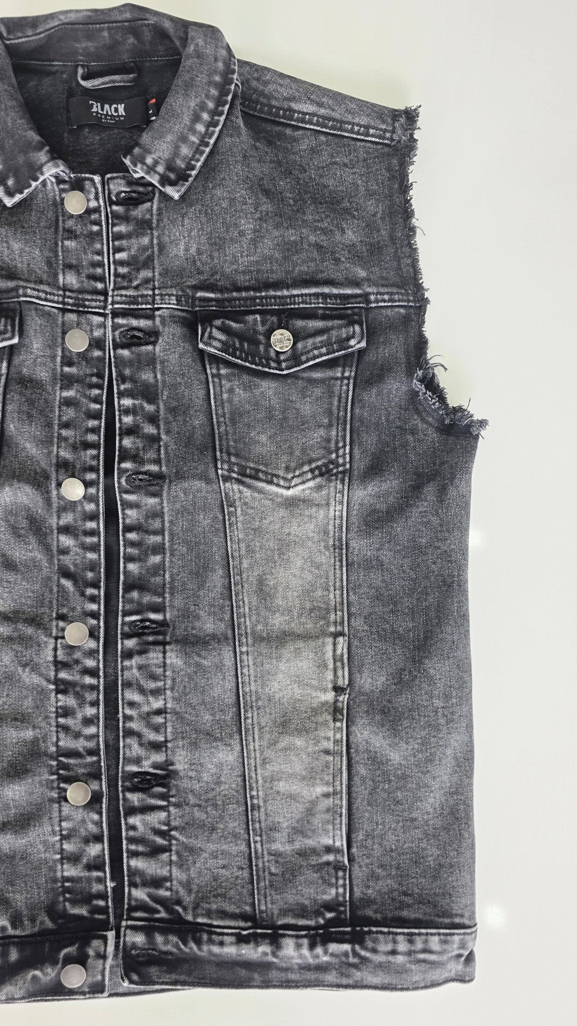Veste à patchs grise de marque Black Premium - tailles S à 2XL - Metalvest
