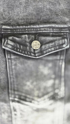 Veste à patchs grise de marque Black Premium - tailles S à 2XL - Metalvest