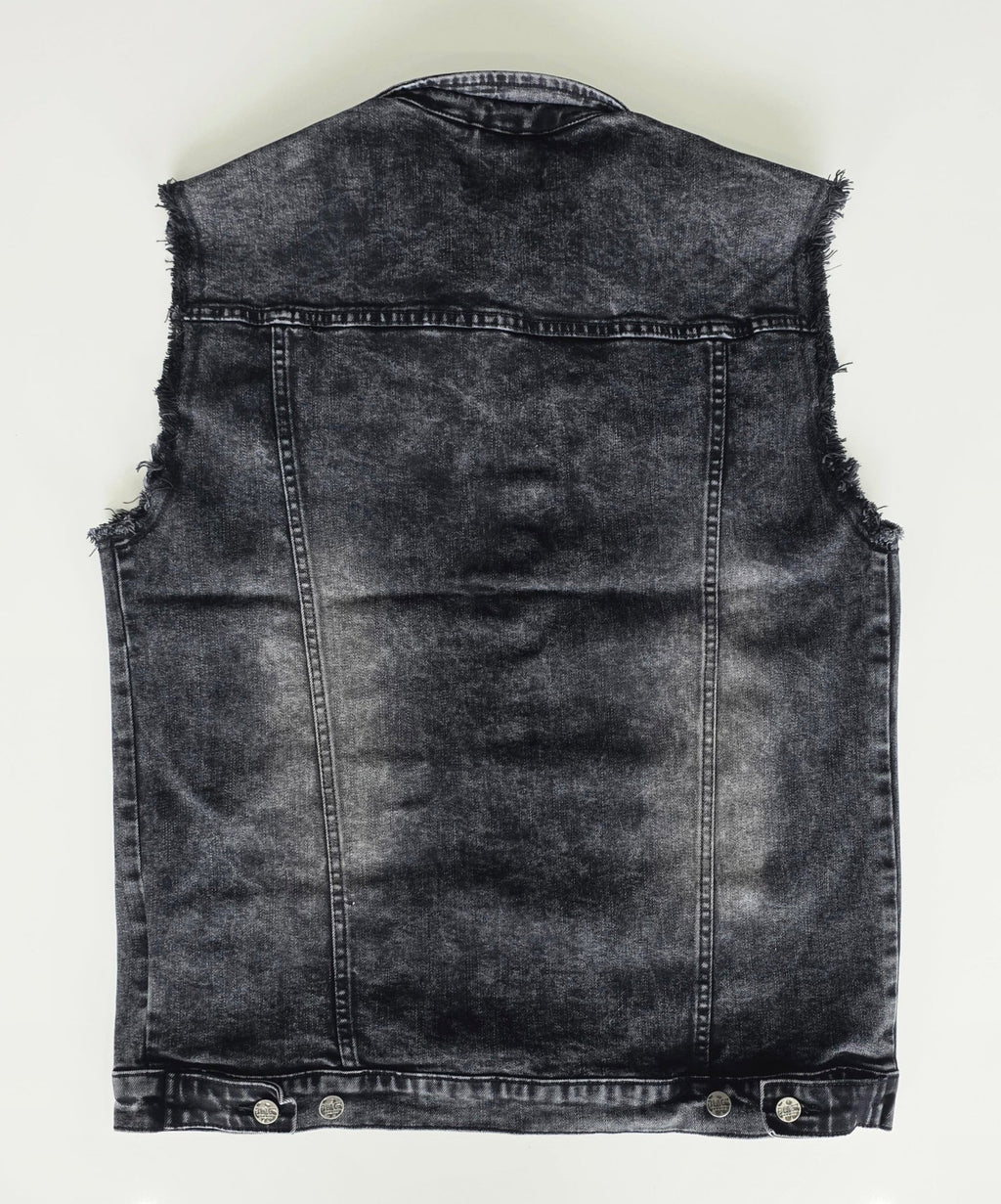 Veste à patchs grise de marque Black Premium - tailles S à 2XL - Metalvest
