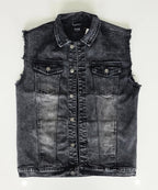 Veste à patchs grise de marque Black Premium - tailles S à 2XL - Metalvest