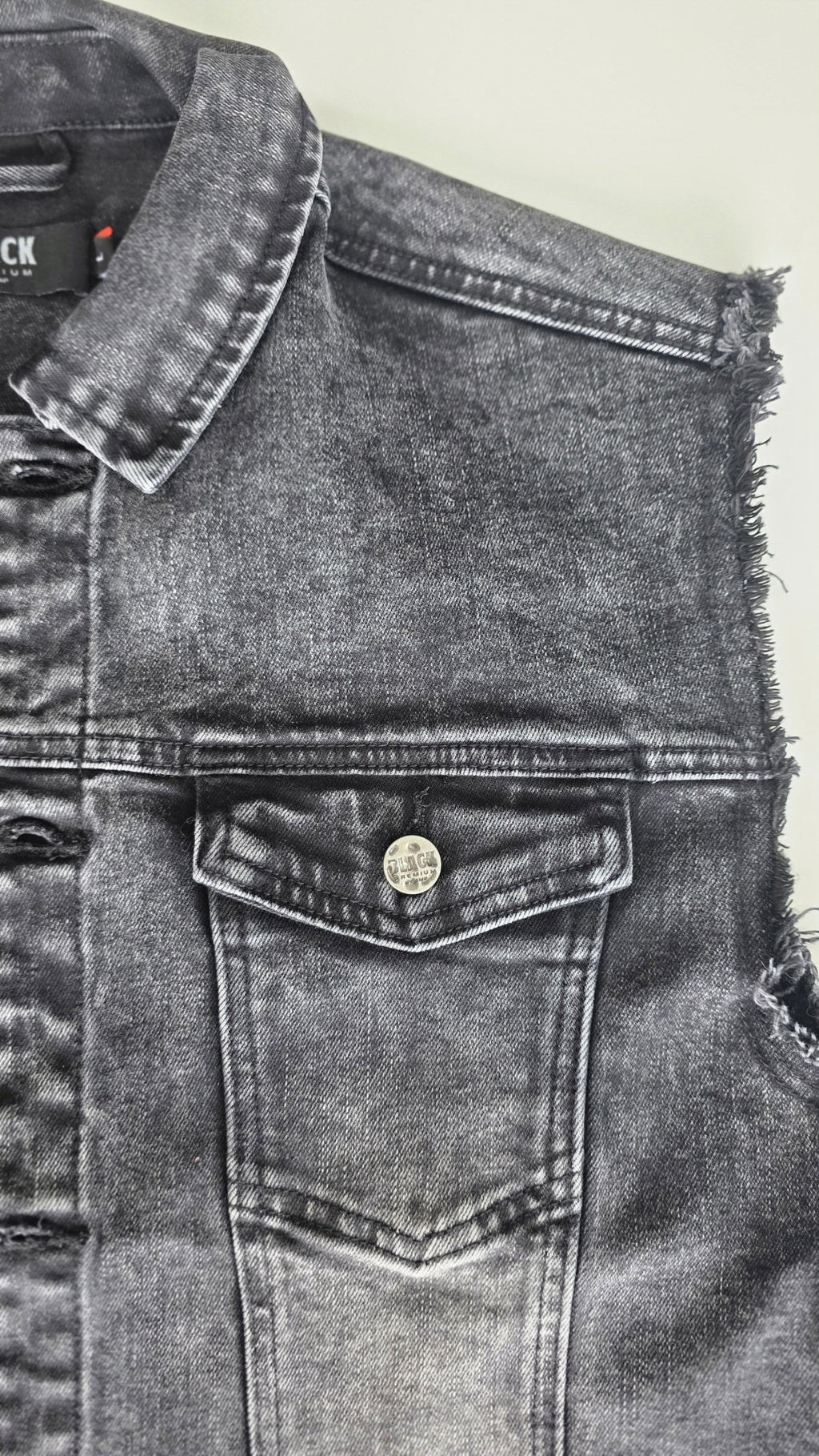 Veste à patchs grise de marque Black Premium - tailles S à 2XL - Metalvest