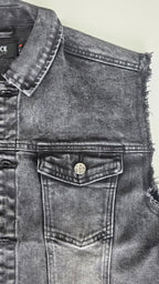 Veste à patchs grise de marque Black Premium - tailles S à 2XL - Metalvest