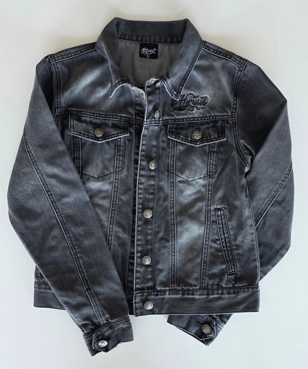 Veste à patchs grise de marque Hyraw - taille XL - Metalvest