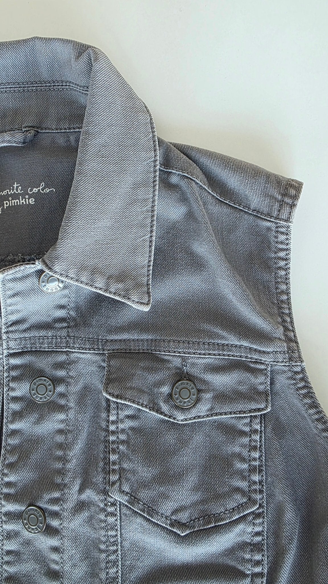 Veste à patchs grise de marque Pimkie - taille L - Metalvest