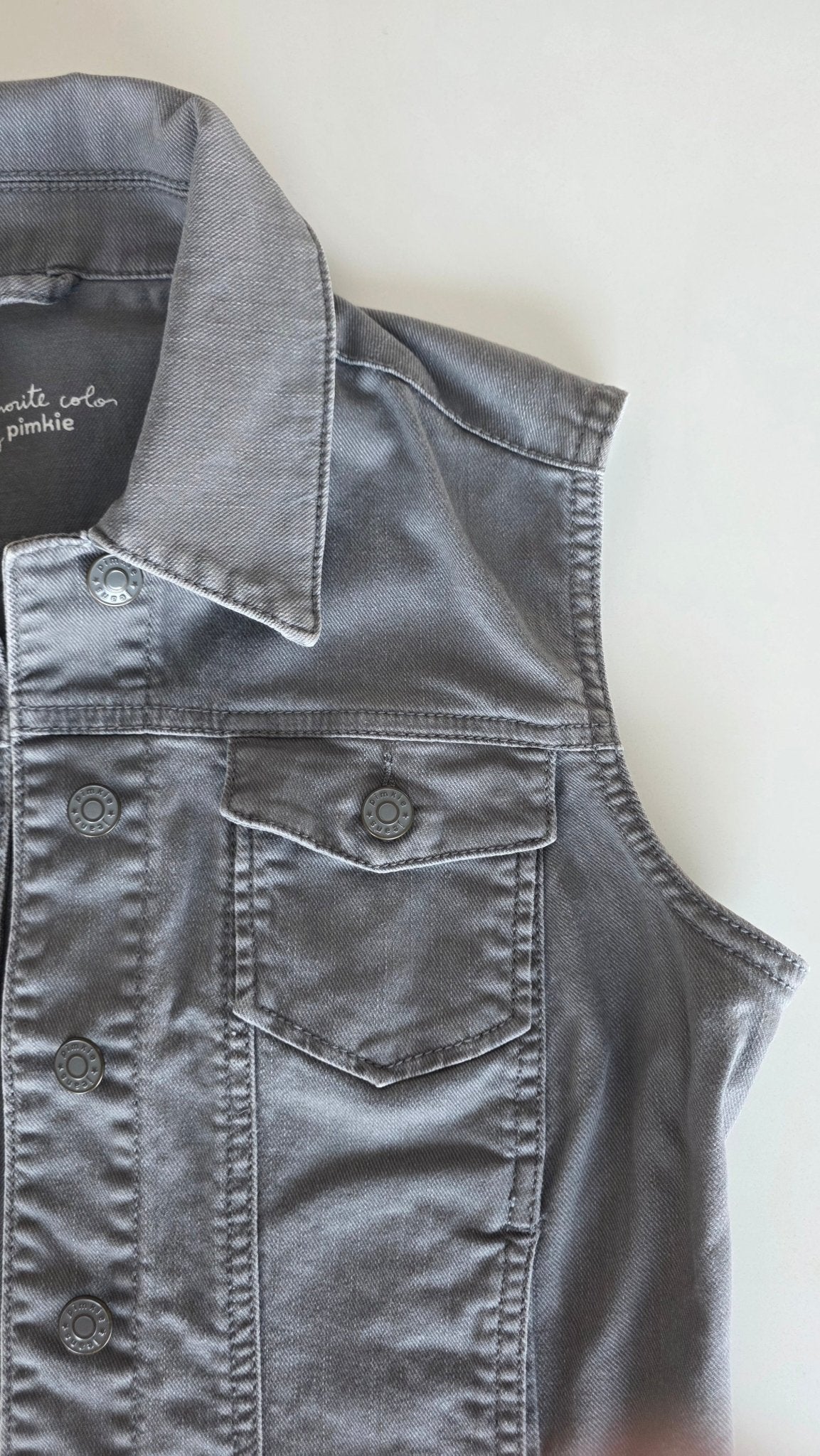 Veste à patchs grise de marque Pimkie - taille L - Metalvest