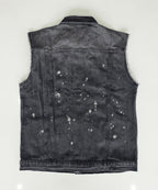 Veste à patchs grise "destroyed" (mais neuve !) de marque Forplay - tailles S à 2XL - Metalvest