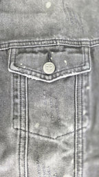 Veste à patchs grise "destroyed" (mais neuve !) de marque Forplay - tailles S à 2XL - Metalvest