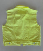 Veste à patchs jaune de marque Fashion Pills - taille M - Metalvest