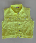 Veste à patchs jaune de marque Fashion Pills - taille M - Metalvest