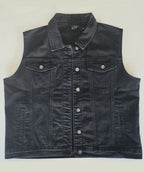 Veste à patchs noire de marque Black Premium - tailles S à 3XL - Metalvest