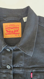 Veste à patchs noire de marque Levi Strauss - taille XL - Metalvest