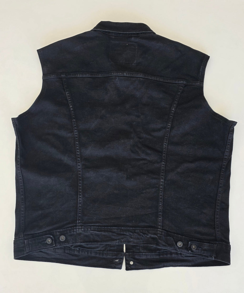 Veste à patchs noire de marque Levi Strauss - taille XL - Metalvest
