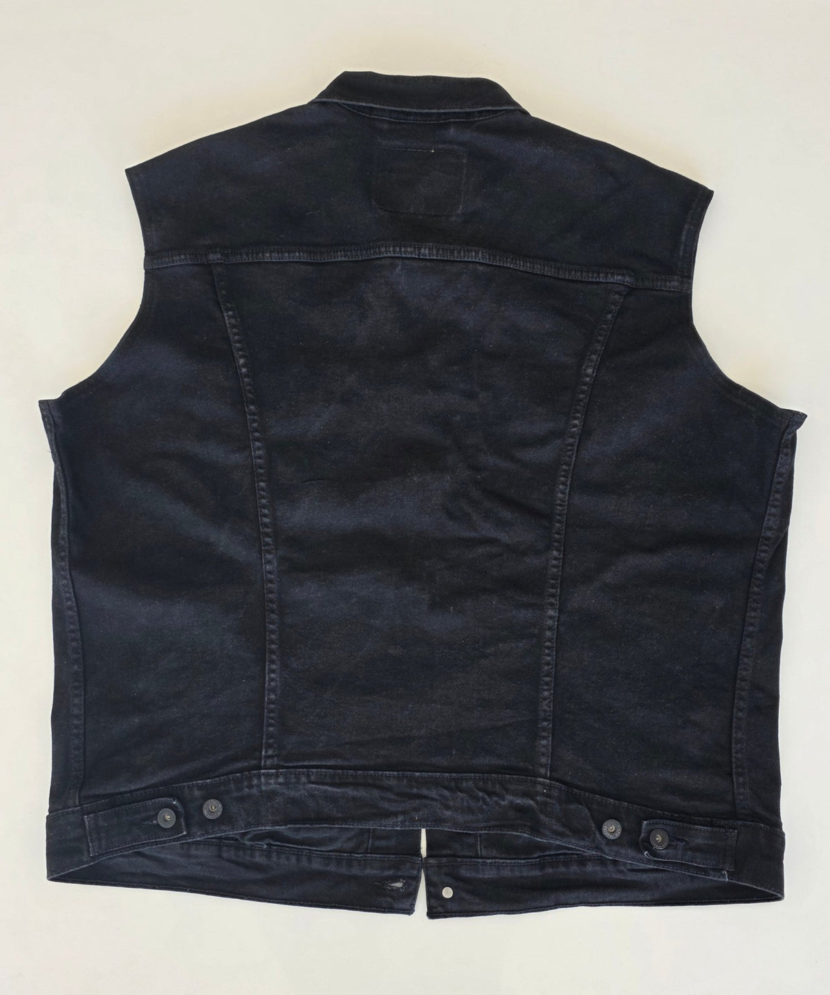Veste à patchs noire de marque Levi Strauss - taille XL - Metalvest