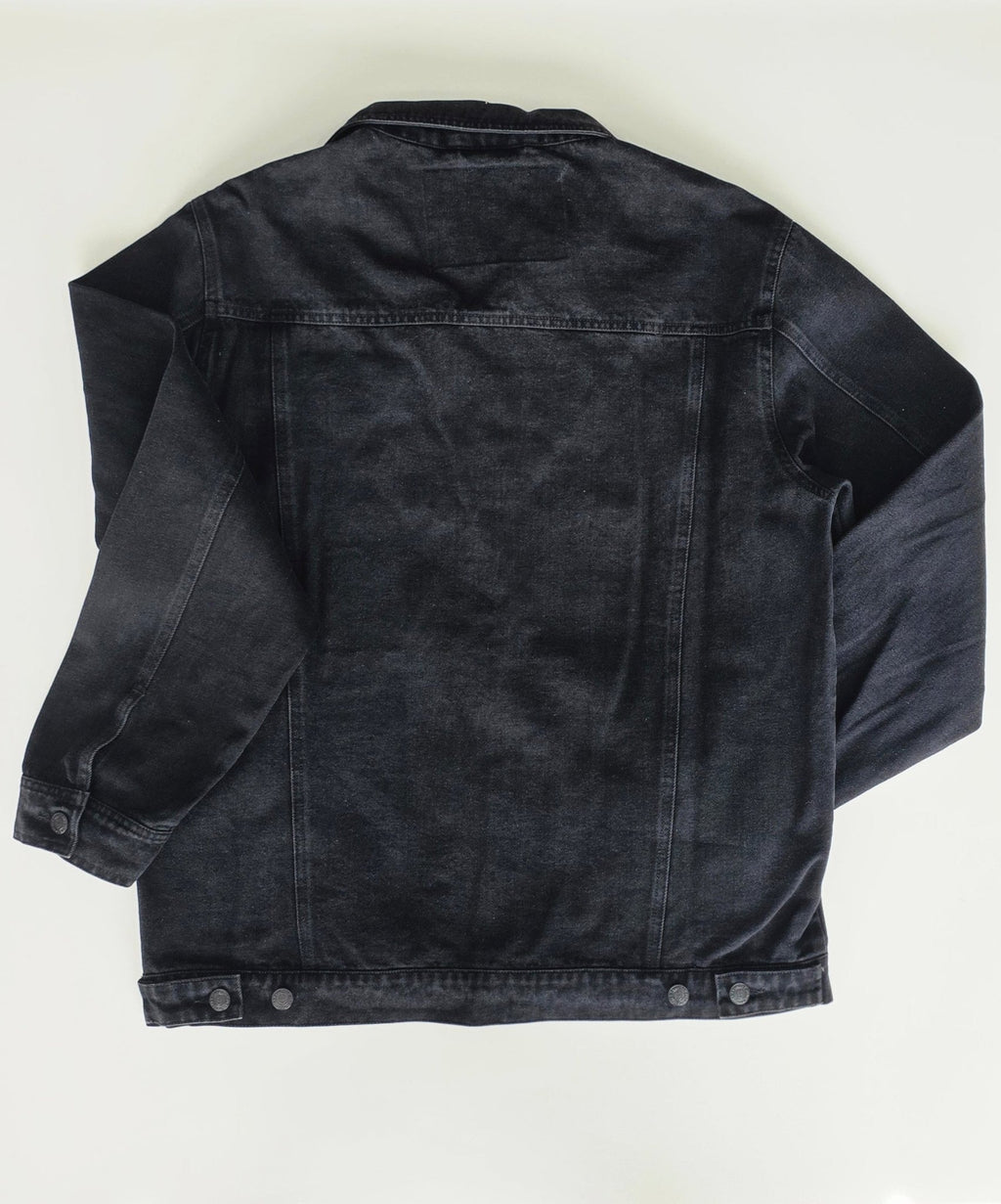 Veste à patchs noire de marque Pull The Plug - taille XL - Metalvest