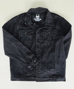 Veste à patchs noire de marque Pull The Plug - taille XL - Metalvest