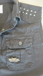Veste à patchs noire de marque Wacken Open Air 2026 - taille L - Metalvest