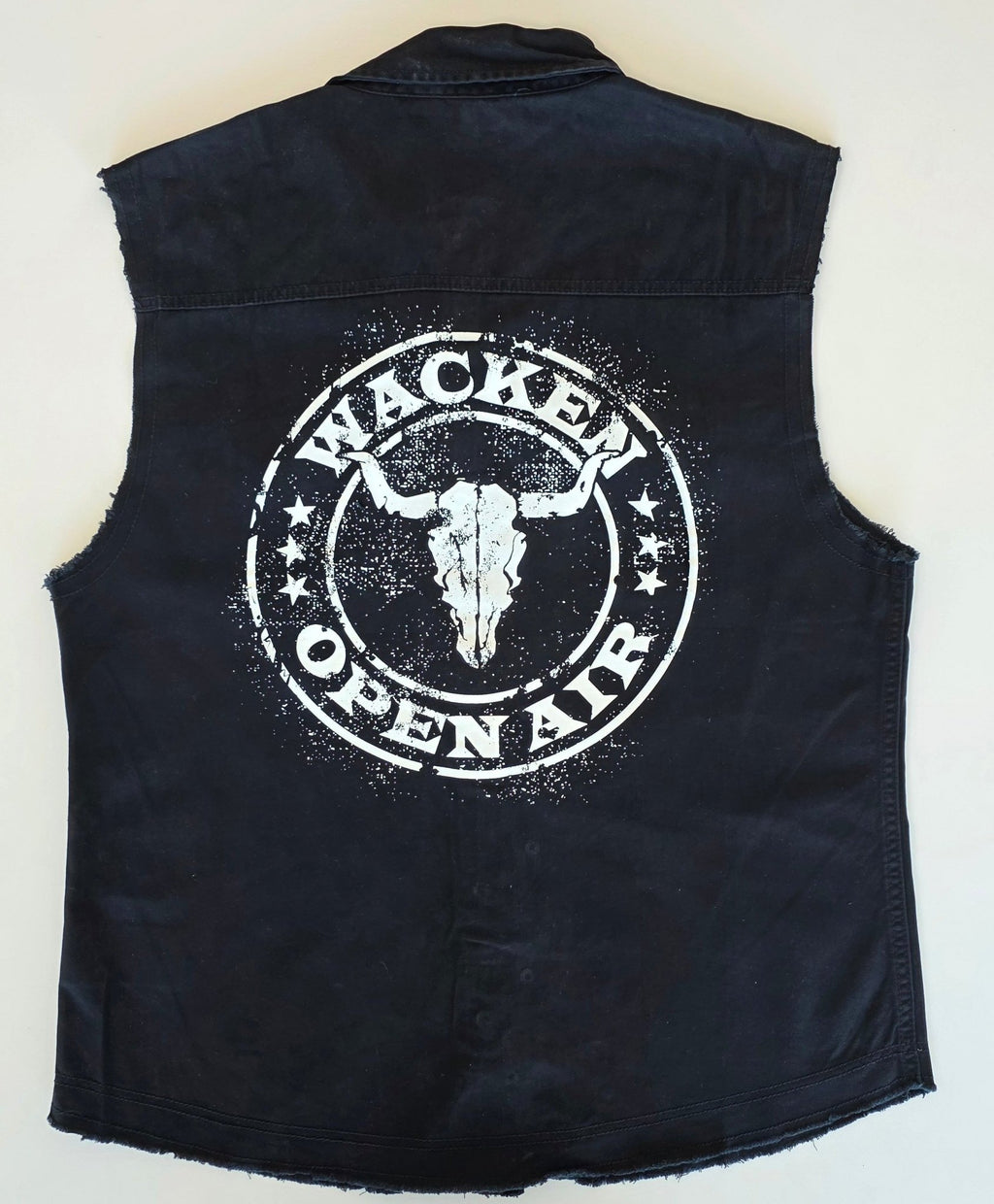 Veste à patchs noire de marque Wacken Open Air 2026 - taille L - Metalvest