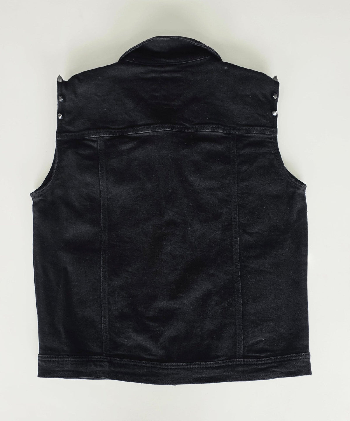 Veste à patchs noire femmes de marque Black Premium avec clous - tailles XL et 2XL - Metalvest