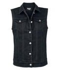 Veste à patchs noire femmes de marque Black Premium - tailles S à 3XL - Metalvest