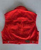 Veste à patchs orange de marque BZB - taille S - Metalvest