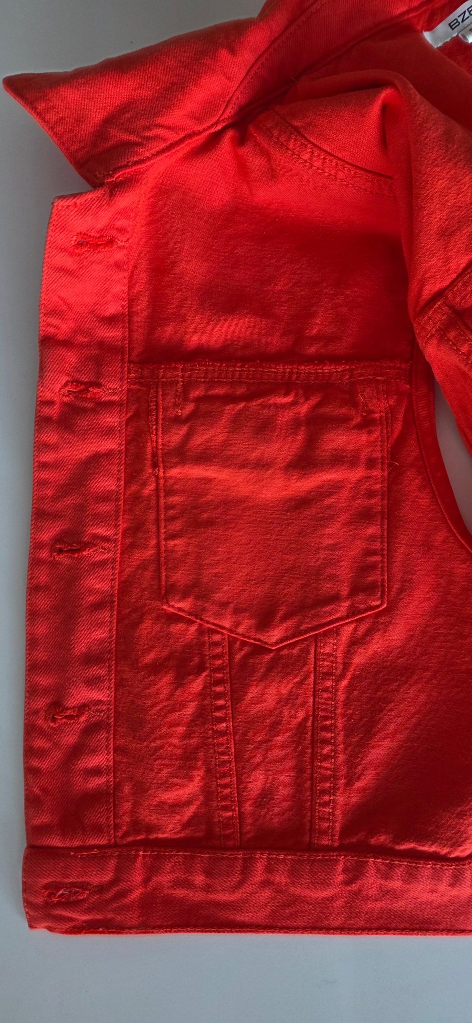 Veste à patchs orange de marque BZB - taille S - Metalvest