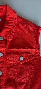 Veste à patchs orange de marque BZB - taille S - Metalvest