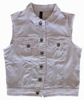 Veste à patchs rose pâle de marque Benetton - taille S - Metalvest