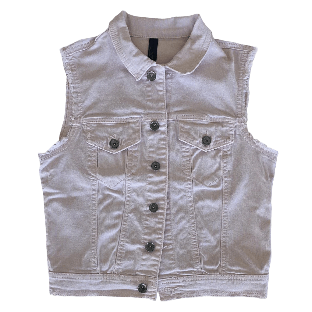 Veste à patchs rose pâle de marque Benetton - taille S - Metalvest