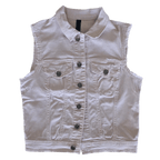 Veste à patchs rose pâle de marque Benetton - taille S - Metalvest