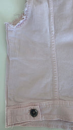 Veste à patchs rose pâle de marque Benetton - taille S - Metalvest