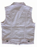 Veste à patchs rose pâle de marque Benetton - taille S - Metalvest