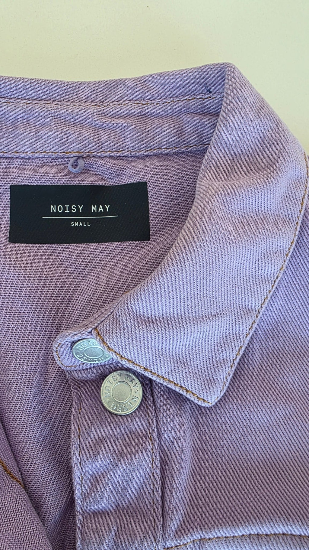 Veste à patchs rose pâle de marque Noisy Way - taille S - Metalvest
