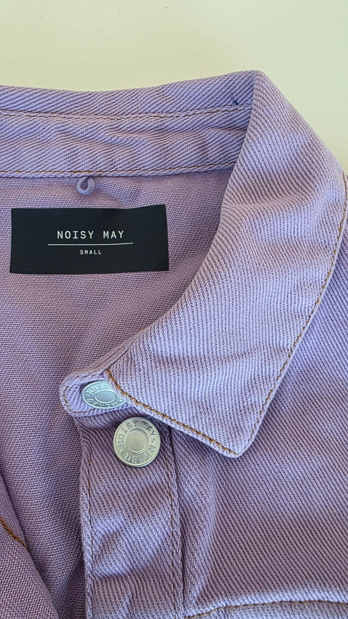 Veste à patchs rose pâle de marque Noisy Way - taille S - Metalvest